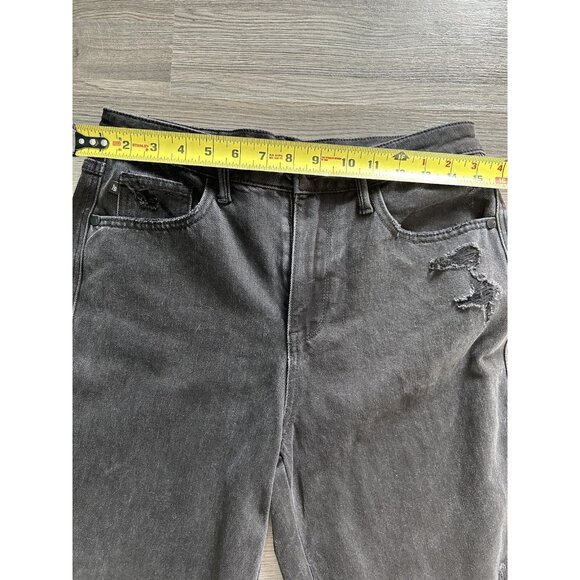 Judy Blue Jeans Size 7 /28 Black Nashville Rigid Magic High Rise 90s Straight - Picture 5 of 10